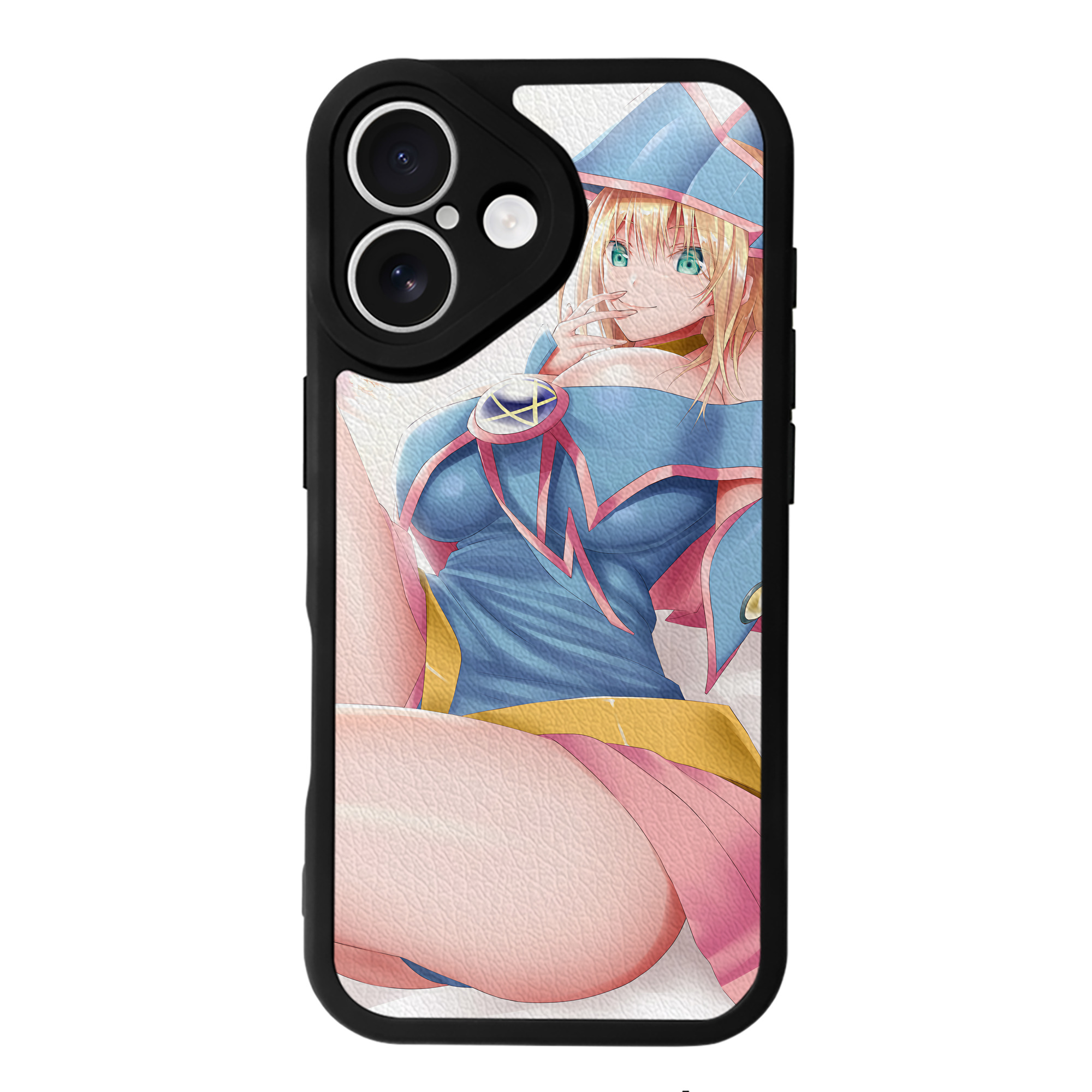 （画像用） 遊☆戯☆王 Yu-Gi-Oh! 【iPhone 16シリーズ対応】シリコンスマホケース（レザー調） 材質：シリコン